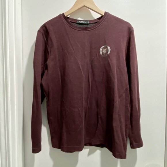 (7) - Alfieri & St. John Soft Athletic Sporty Cotton Stretch Knit Sweater Top  L - Picture 1 of 7